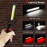 Rechargeable Work Lights LED Work Light Hanging Hook 5 Modes Magnetic USB-TI00769-Veeddydropshipping